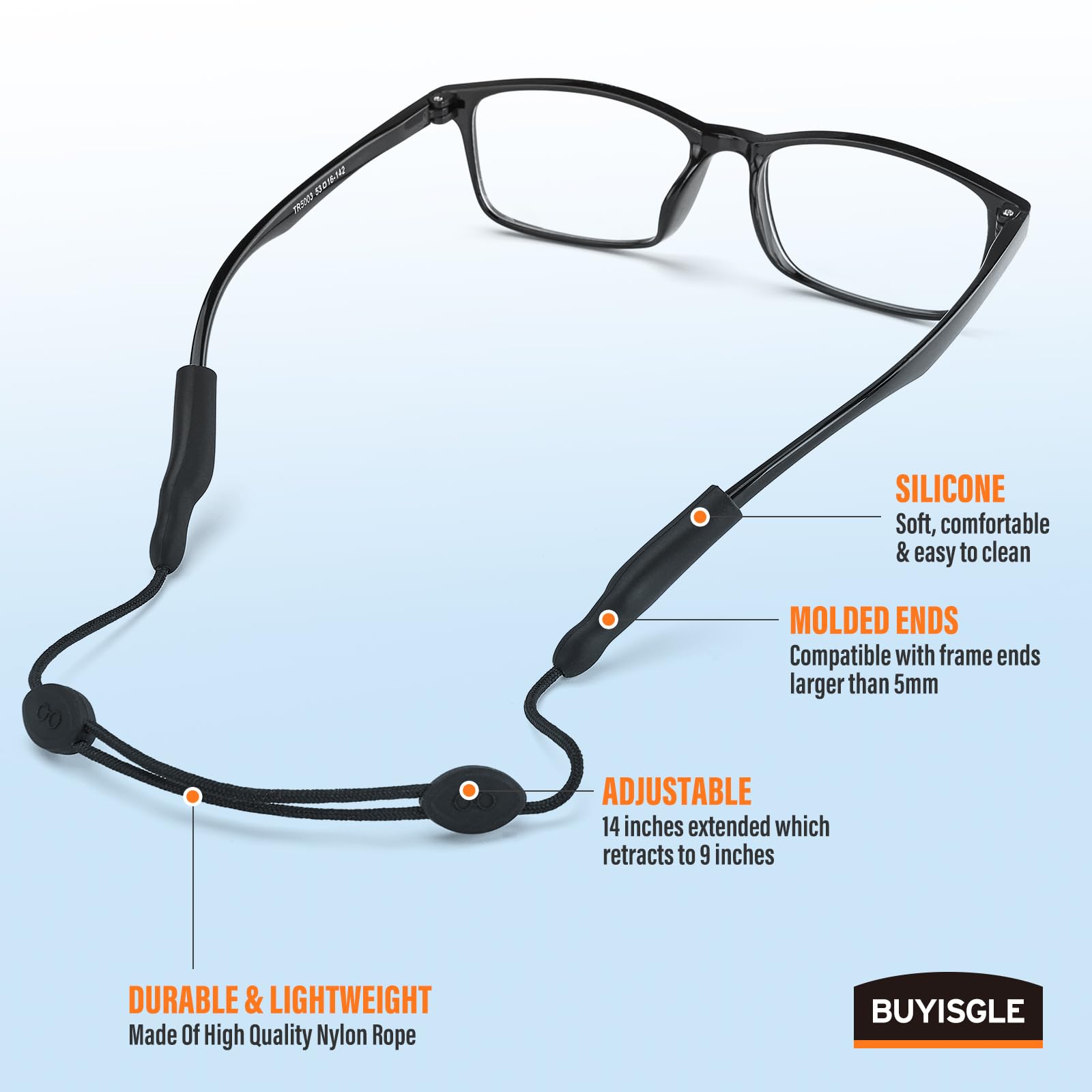 Nylon Rope Sunglasses Straps - Keep Glasses Secure -6