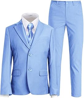 Boys Suit for Kids Tuxedo Suits for Wedding Formal Suit Set Toddler Boy Dress Outfit with Shirt and Tie - Buy now