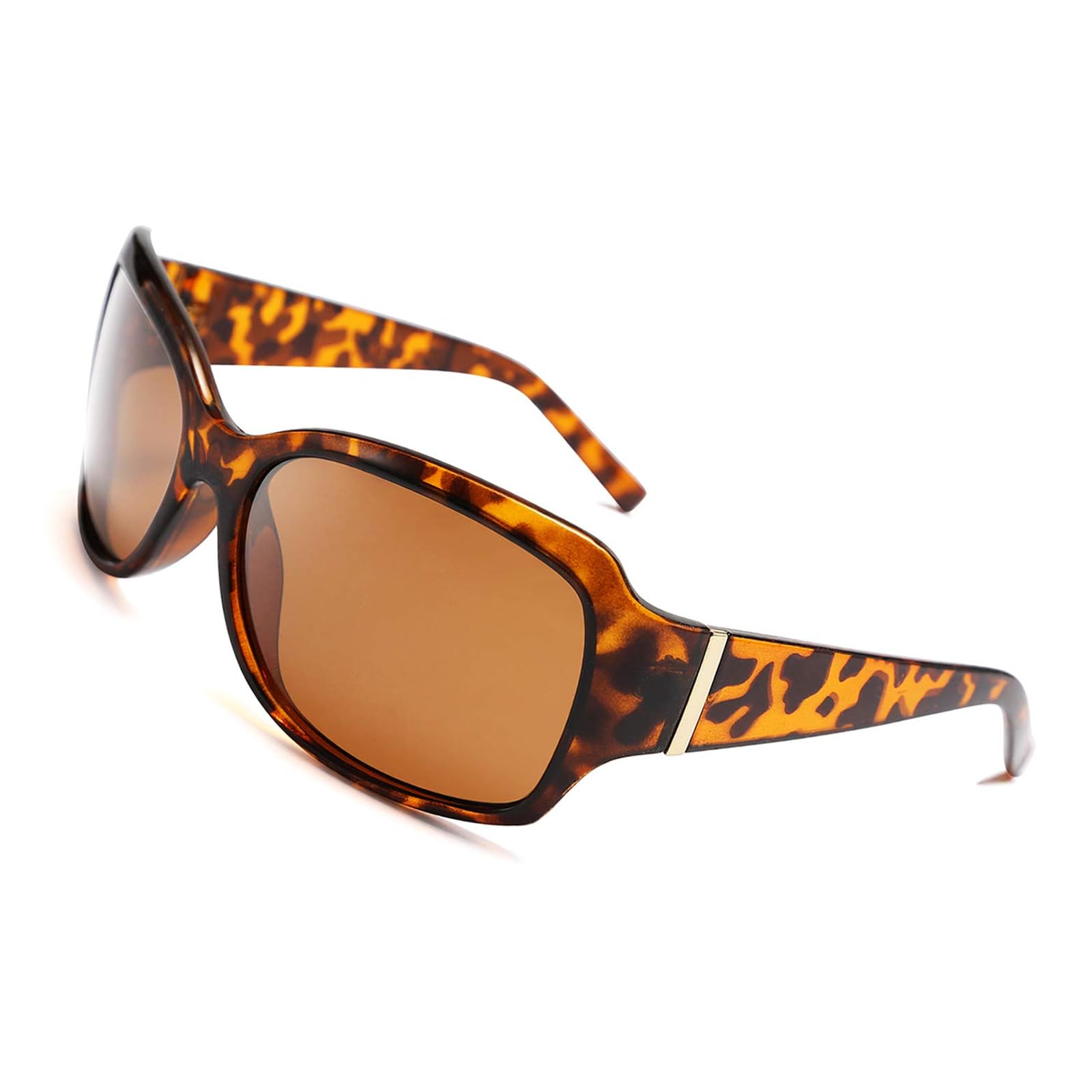 Polarized Oversized Sunglasses for Women Men, Classic Rectangle Wrap Around Large Frame UV400 Protection E1436-image-17