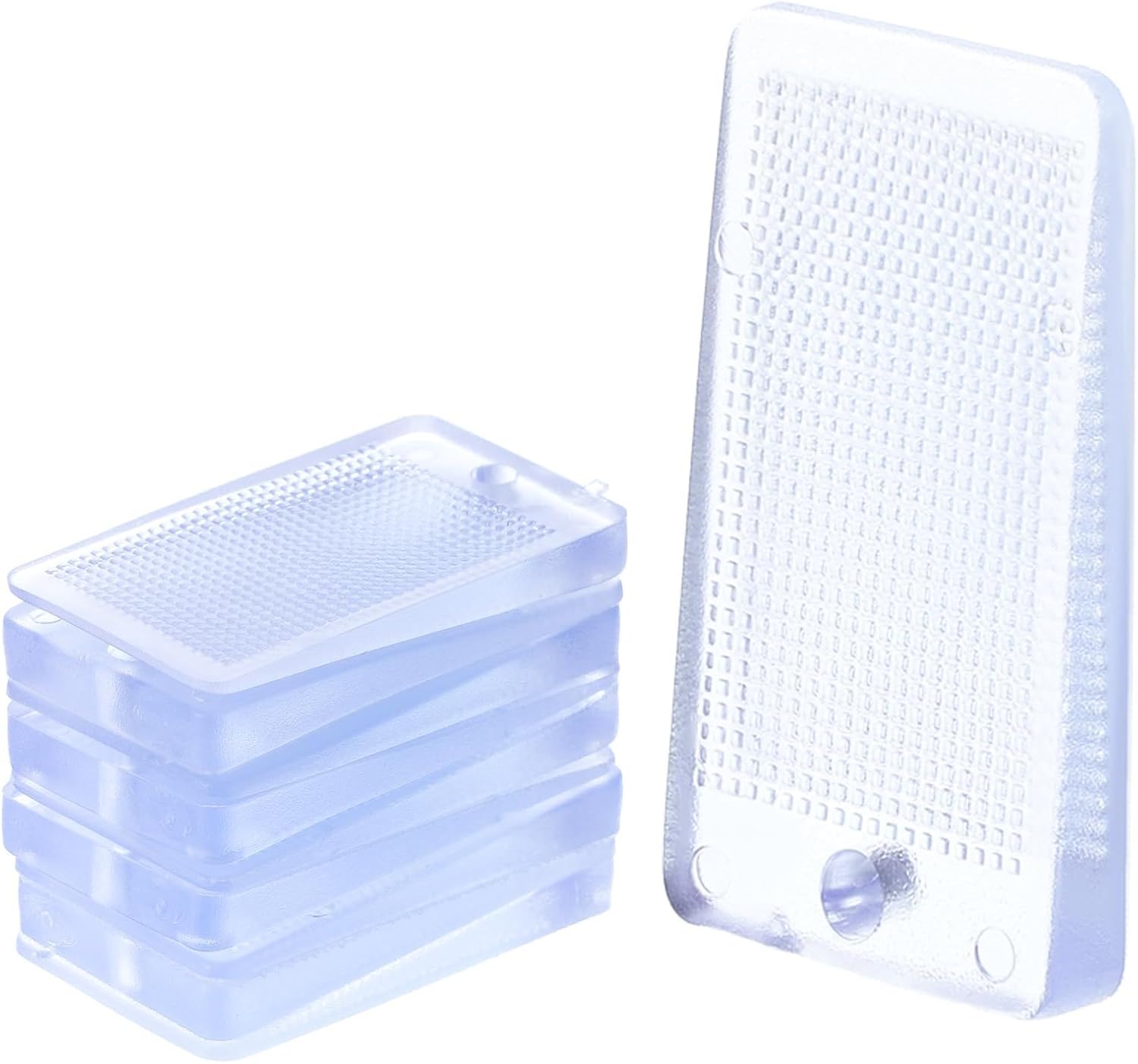 Furniture Levelers, 10 Pcs Plastic Shims Furniture Shims Clear Rubber Rubber Wedge Plastic Spacers Table Wedges Cabinet Levelers Small Shim for Toilet Refrigerator Table Piano Home Improvement