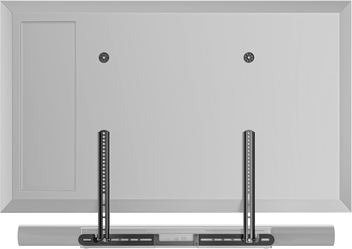 Soundbar TV Mount Compatible with Sonos Arc Ultra, Black | Hold 22 Lbs, Soundbar Mount for TV for Surround Sound,Two Installation Options,Black