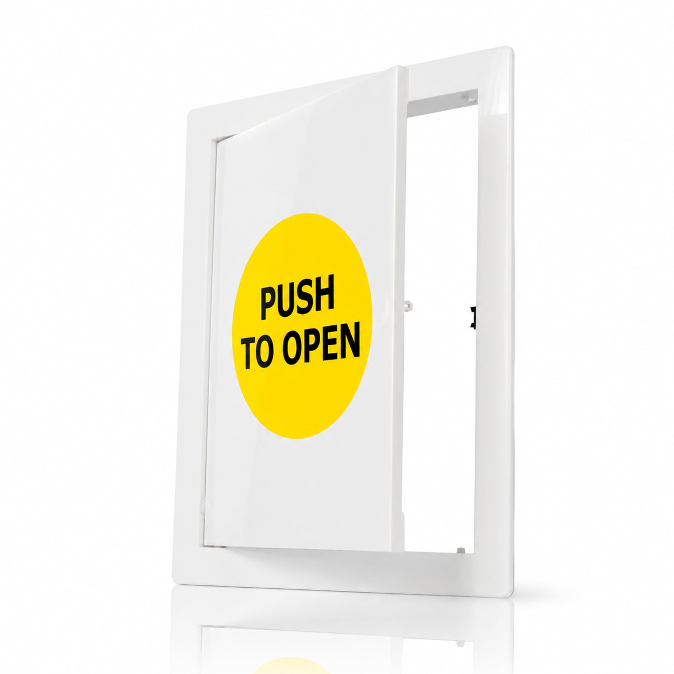 Vent Systems 200 x 250 mm ABS Plasterboard Access Panel - Push-to-Open White Plastic Access Panels - Inspection Hatch in Wall or Ceiling Panel - Plumbing Service Door - Meter Box Cover, Access Hatch
