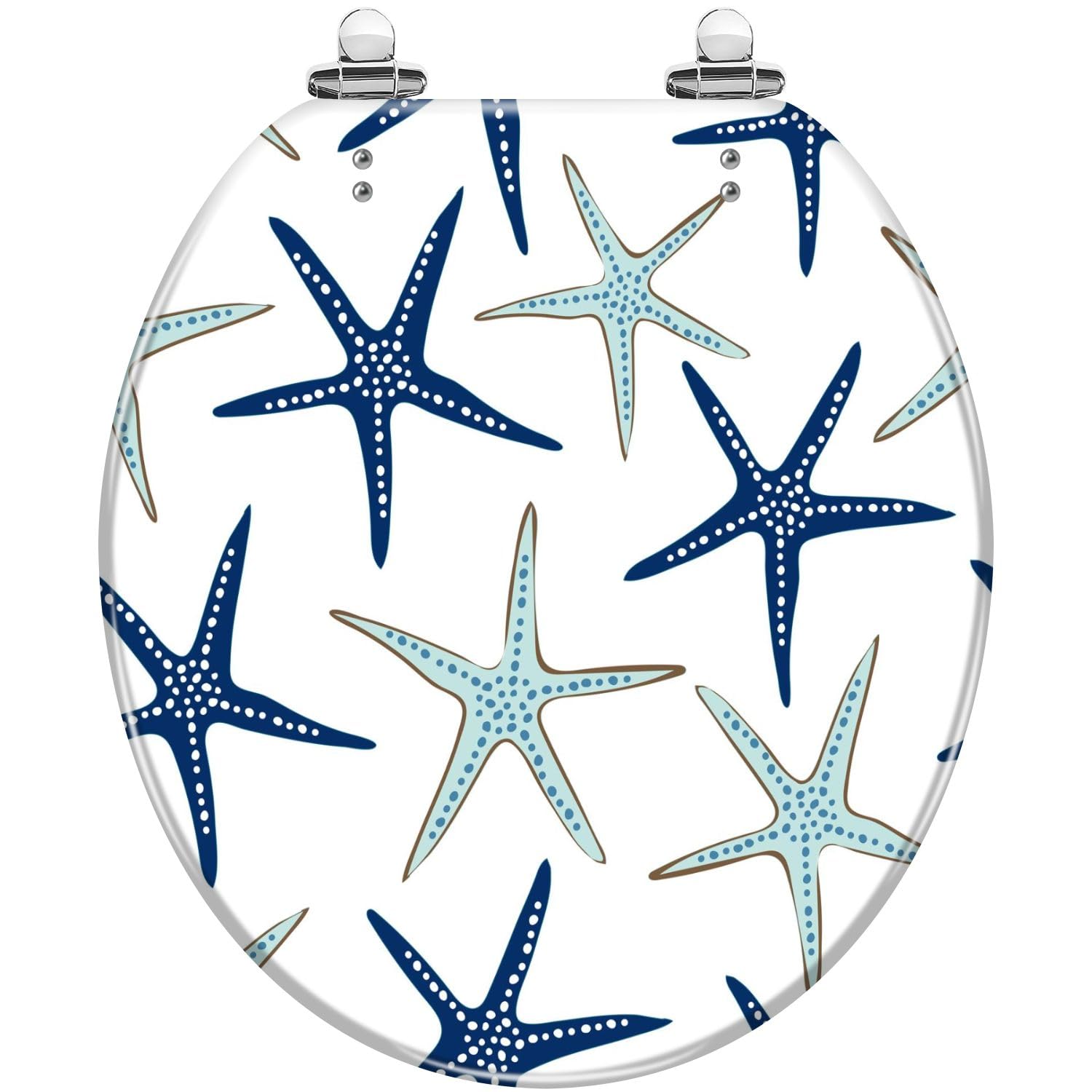 Dxpsxjl Color9 Quiet Round Round Toilet Seat, Retro Talavera Tile Design, Large Selection, Easy Clean Install, Adjustable, Lightweight, Durable, Portable, User-Friendly, Compact, Close