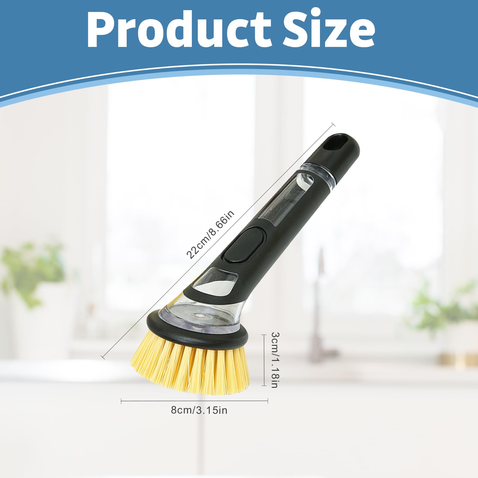 Ensemble De 5 Pièces Brosse Nettoyage, Brosse Vaisselle Avec Reservoir