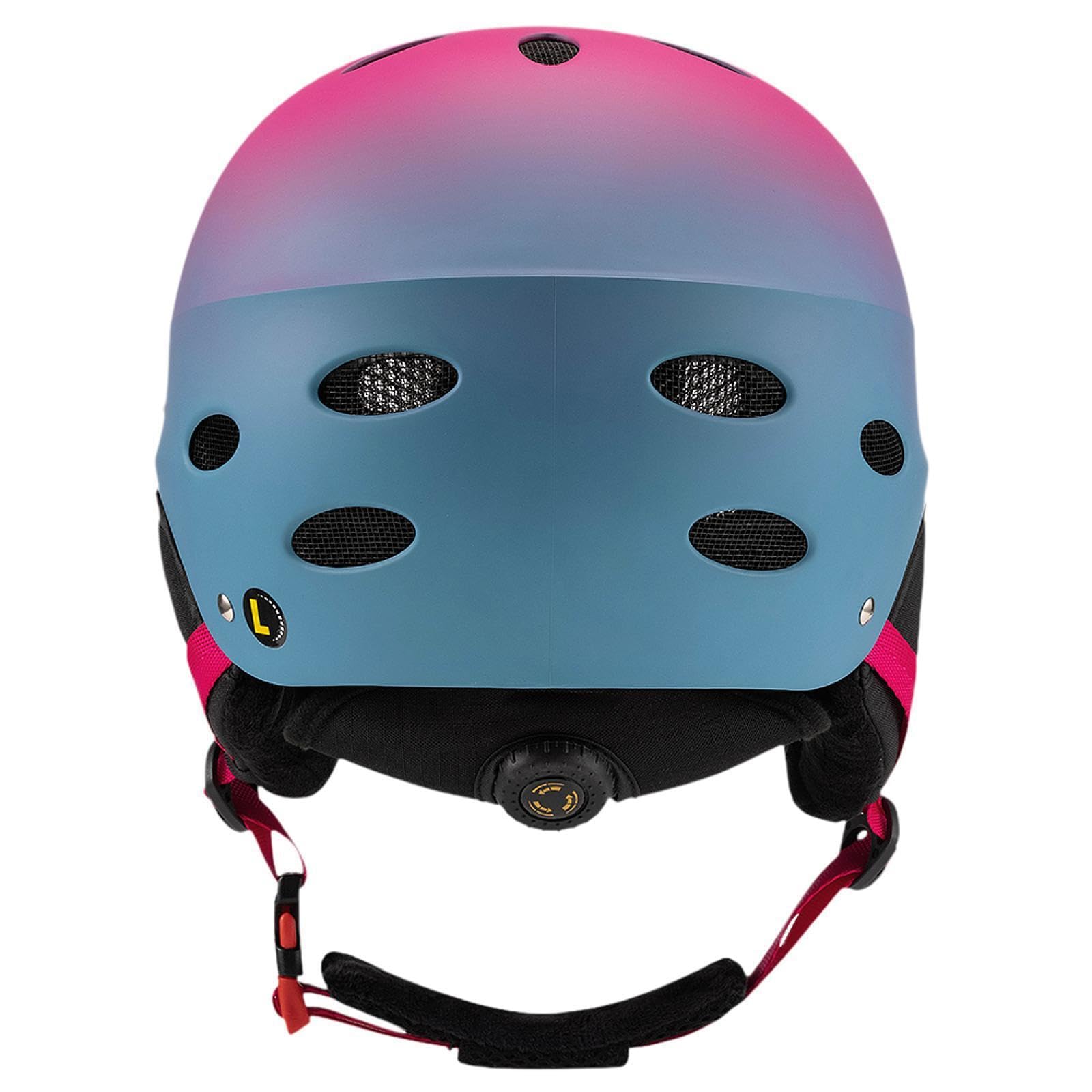 Casco de Snowboard para Deportes de Invierno con Orejeras cómodas, tamaño Ajustable para Esquiar, Snowboard, Divertido Casco de a Prueba de Viento, esquí, Deportes de