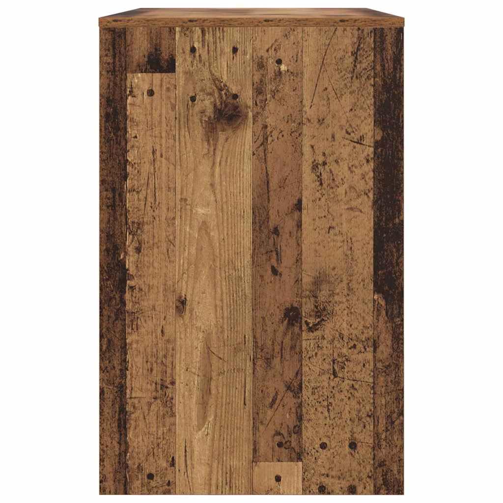 Scrivania effetto legno vecchio, 100 x 50 x 78 cm, materiale in legno, robusto scrivania per computer con cassetto, moderno tavolo da ufficio per casa, tavolo da lavoro durevole, versatile