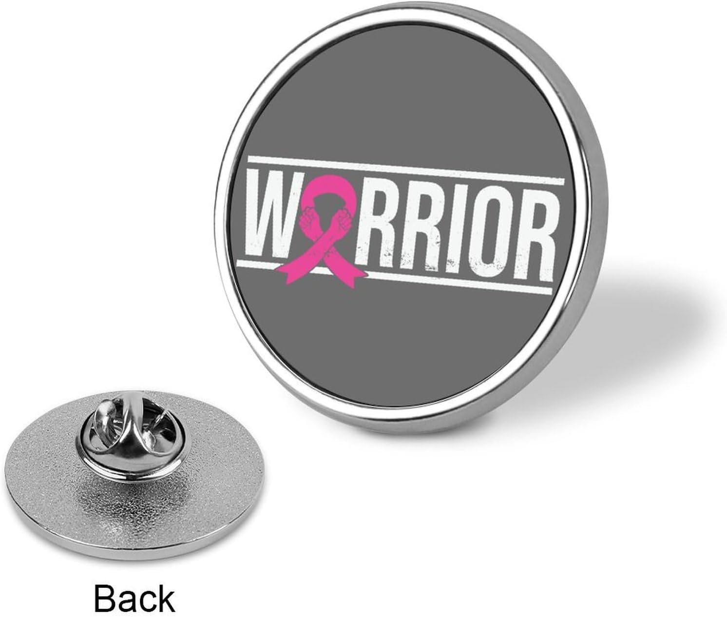 Warrior Fight Cancer Pins Pack Fighter Cancer Gift To Women Pink Ribbon Cancer Survivor Jean Buttons Cancer Warrior Pink Ribbon Custom Buttons Classic Badge Pins Fashional Accessory