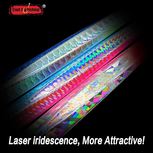 Miniatura 3 de Saltwater Jigs Speed Jigging Pitching Lures Vertical Jigging Artificial Lures 200g-Multi color OBX (pack of 3)