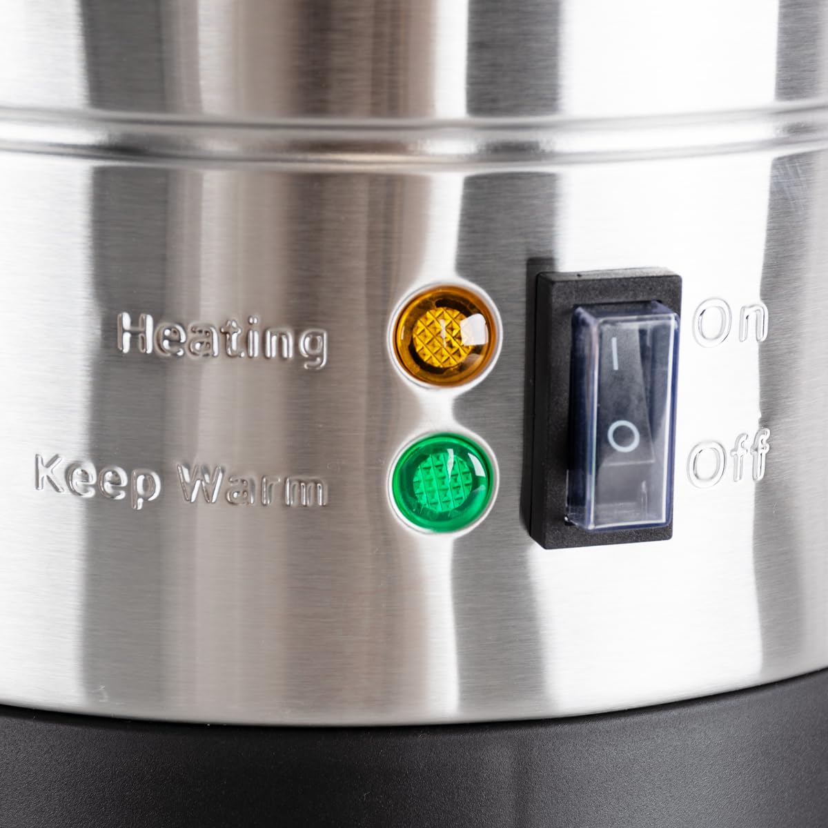 Beeketal 'BGWK10' Gastro Glühweinkocher 10 Liter Volumen mit Füllstandskala, Anit-Tropf Zapfhahn und stufenlos regelbarem Thermostat (30-110 °C), Profi Edelstahl Wasserkocher mit 1500 Watt Leistung