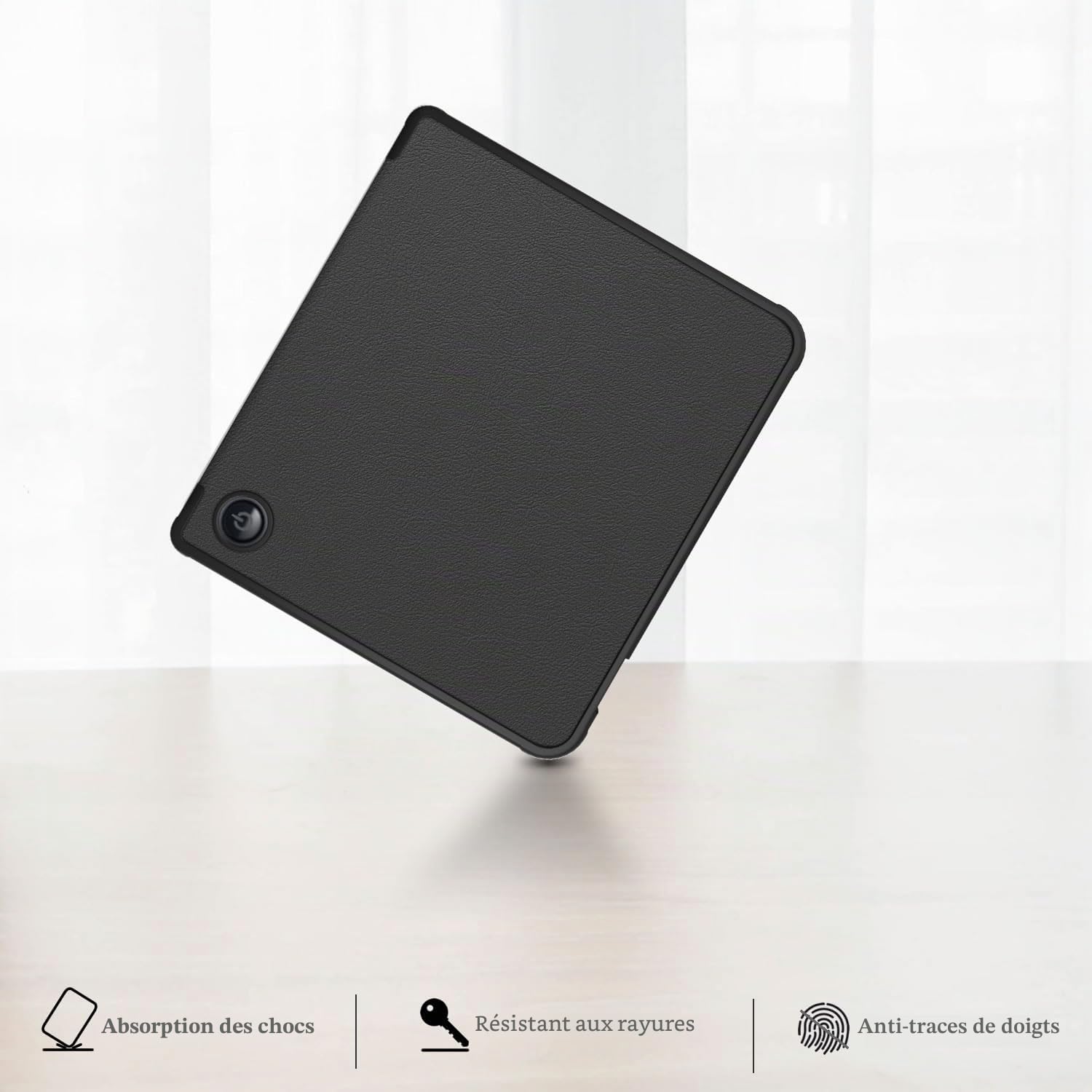 Étui Housse Coque pour Kobo Libra Colour (2024) / Kobo Libra 2 (2021) 7" eReader, Case avec Fonction de Veille/réveil Automatique et Fermeture magnétique,Noir