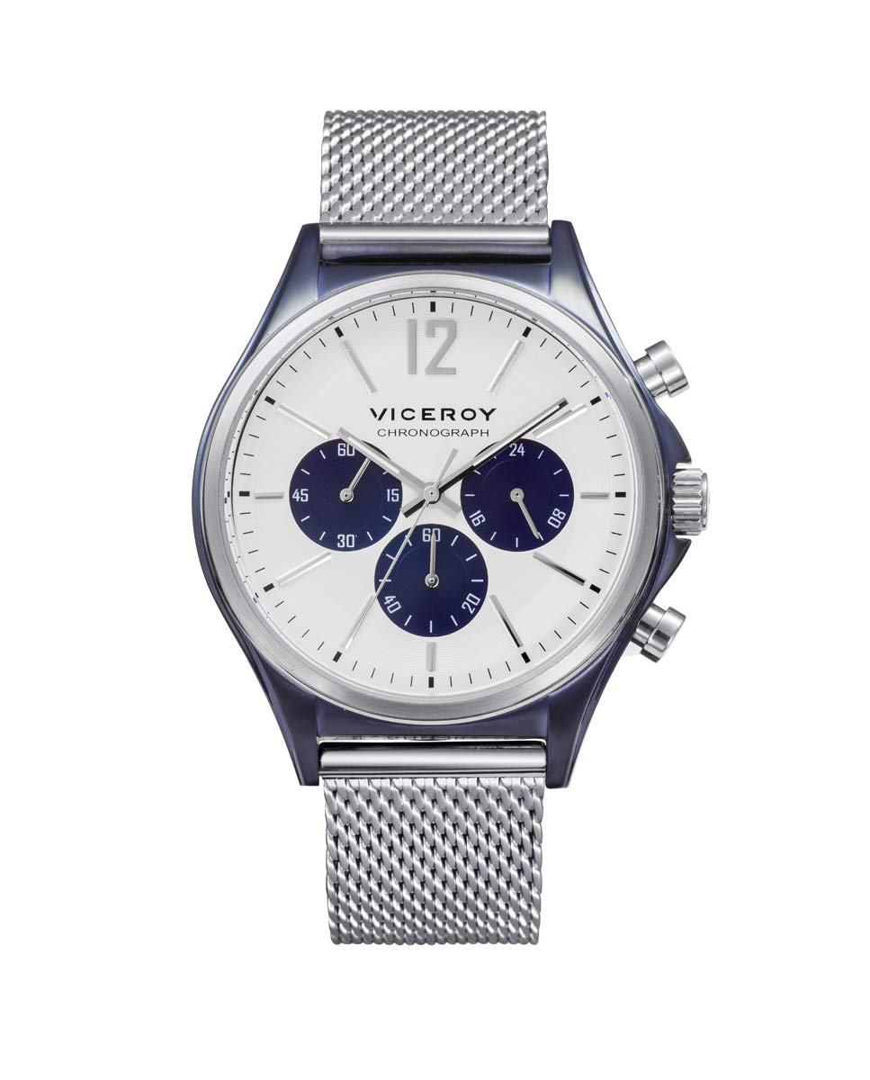 ViceroyCrono Acero Y IP Azul Brazalete Sr Magnum Va - 471109-98