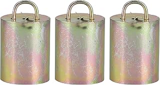 WOHPNLE Cloche de bétail en Alliage, 3 pièces, Cloche de Mouton épaisse Anti-Perte pour Vache, Ferme d'élevage en Plein air (Cloche n°3)