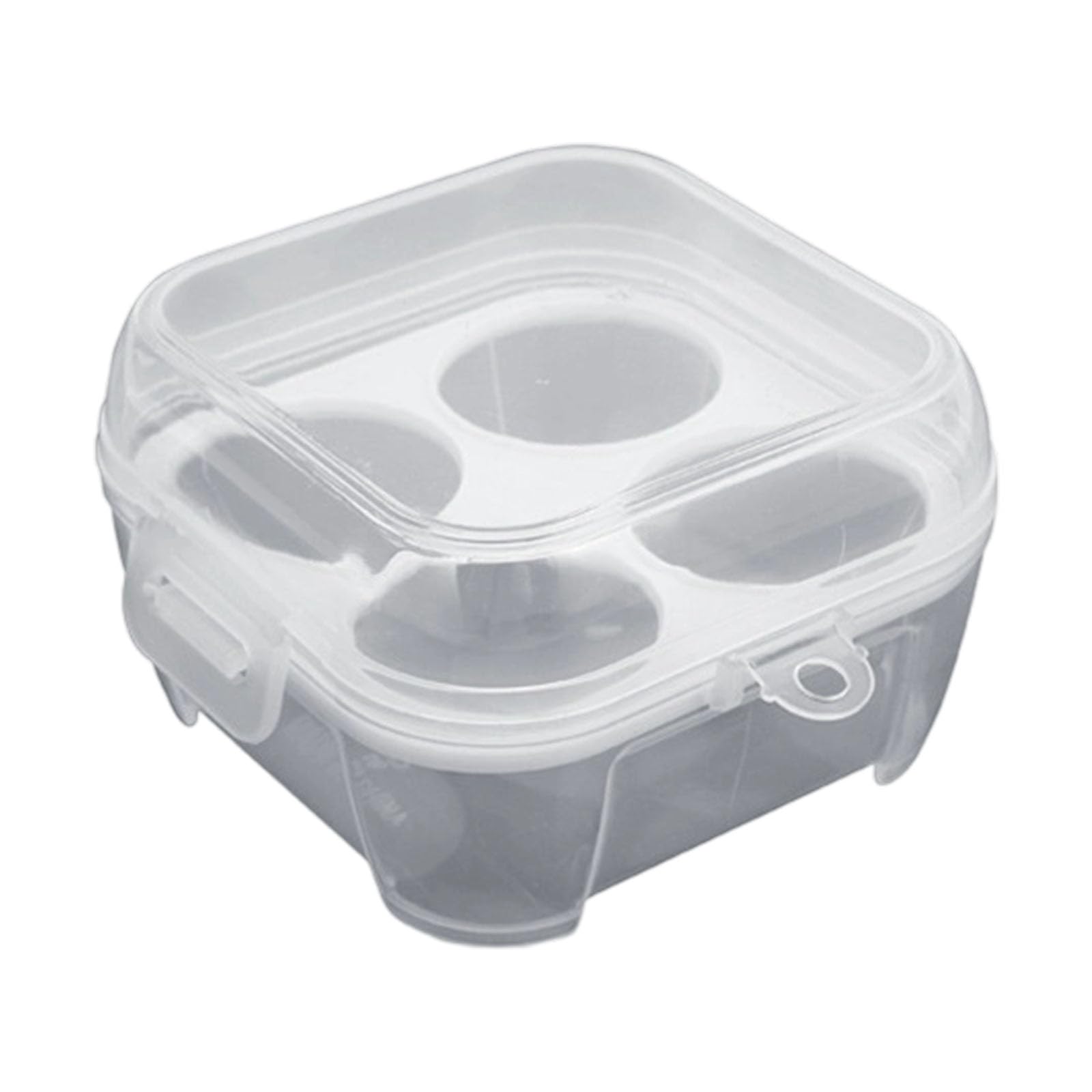 Buxuaaaa Eggs Holder with Impacts Resistant Structure Clear Portable Container for Food Preservation Eggs Container for Camping