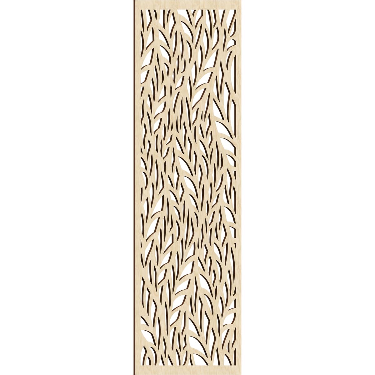 Ortonville Decorative Pierced Fretwork Wood Wall Panels, 29 3/8"W x 74 3/8"H x 3/8"T, Birch