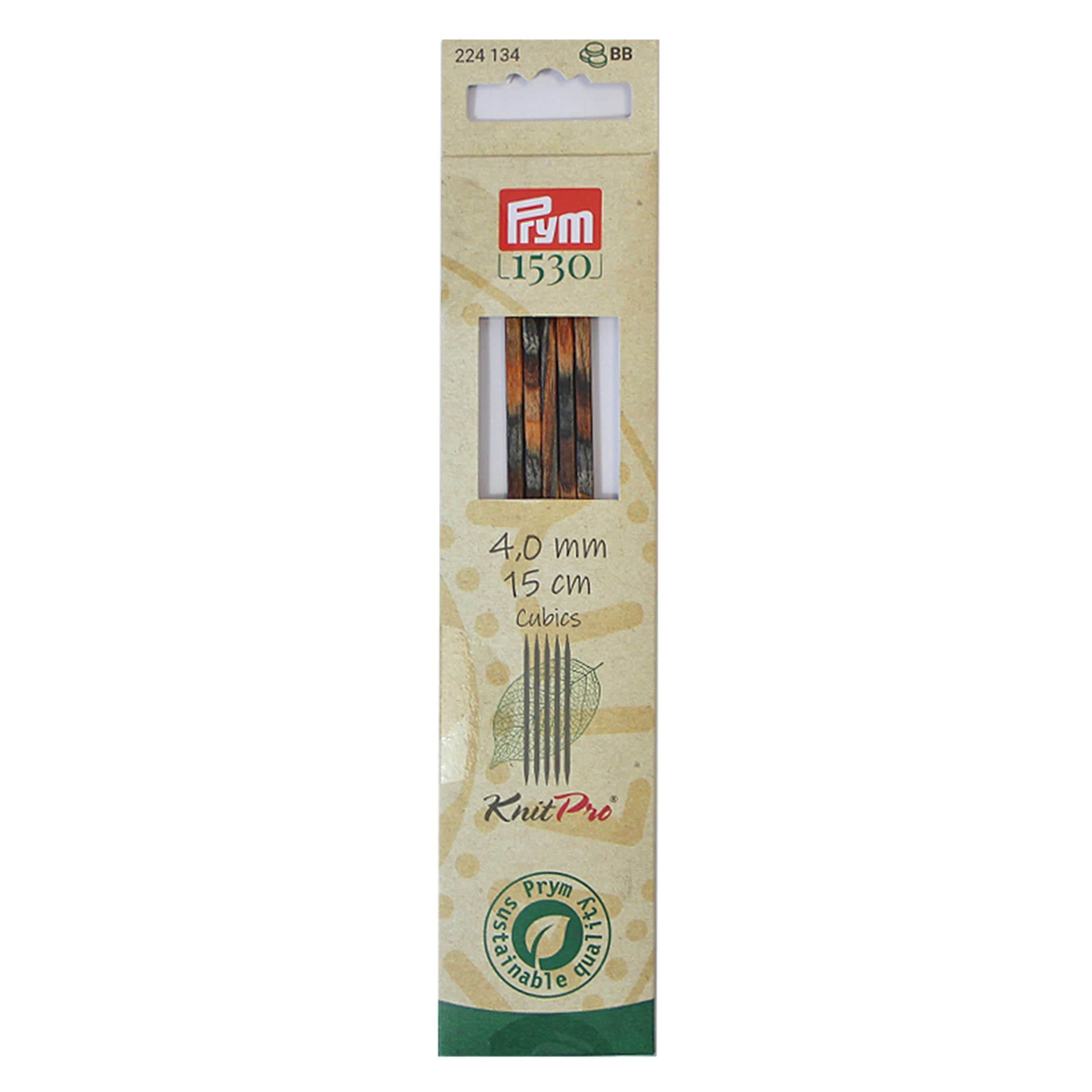 Prym Stocking Knitting Needle, Wood, Multicoloured, 4 mm
