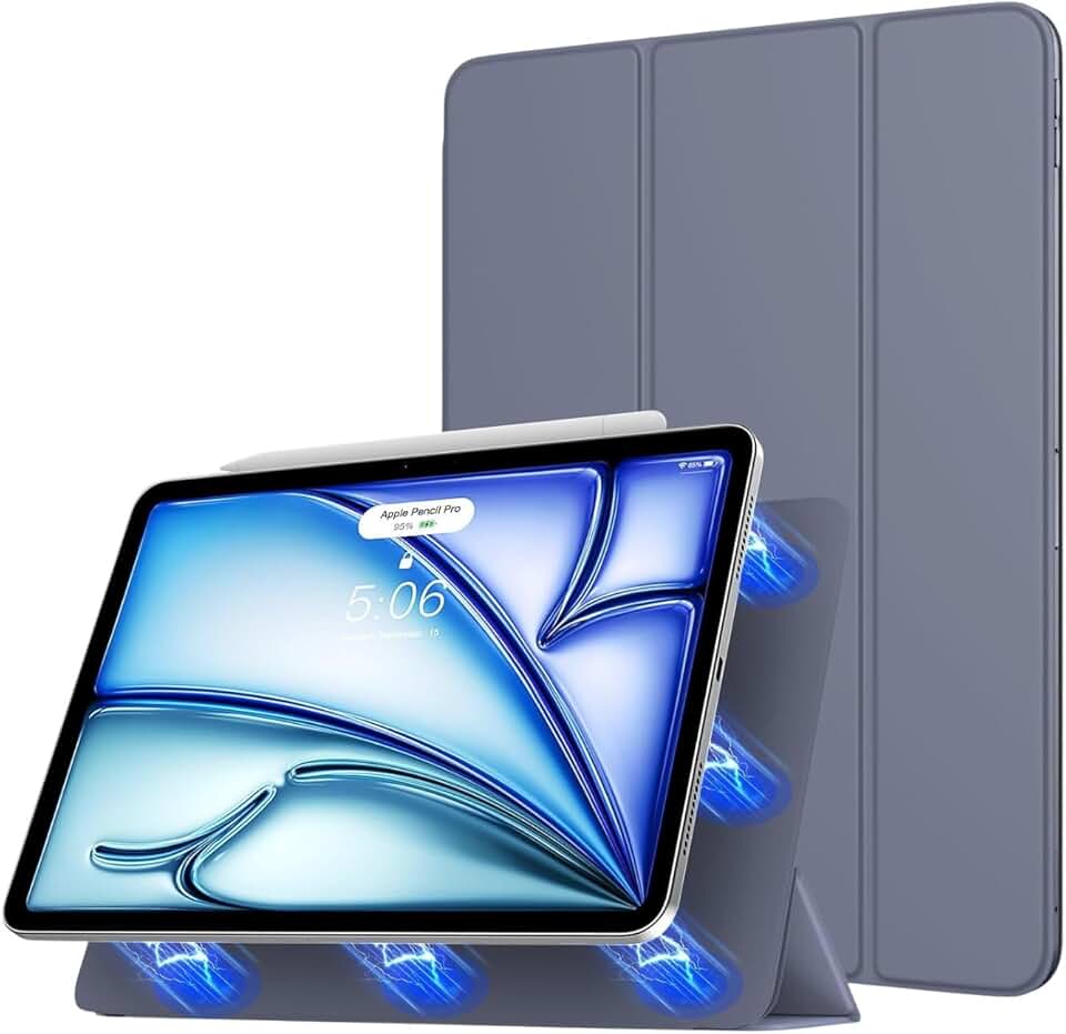 Capa Magnética Smart Case para iPad Air 4/ Air 5 10.9"/ Air 11" (Lilás)