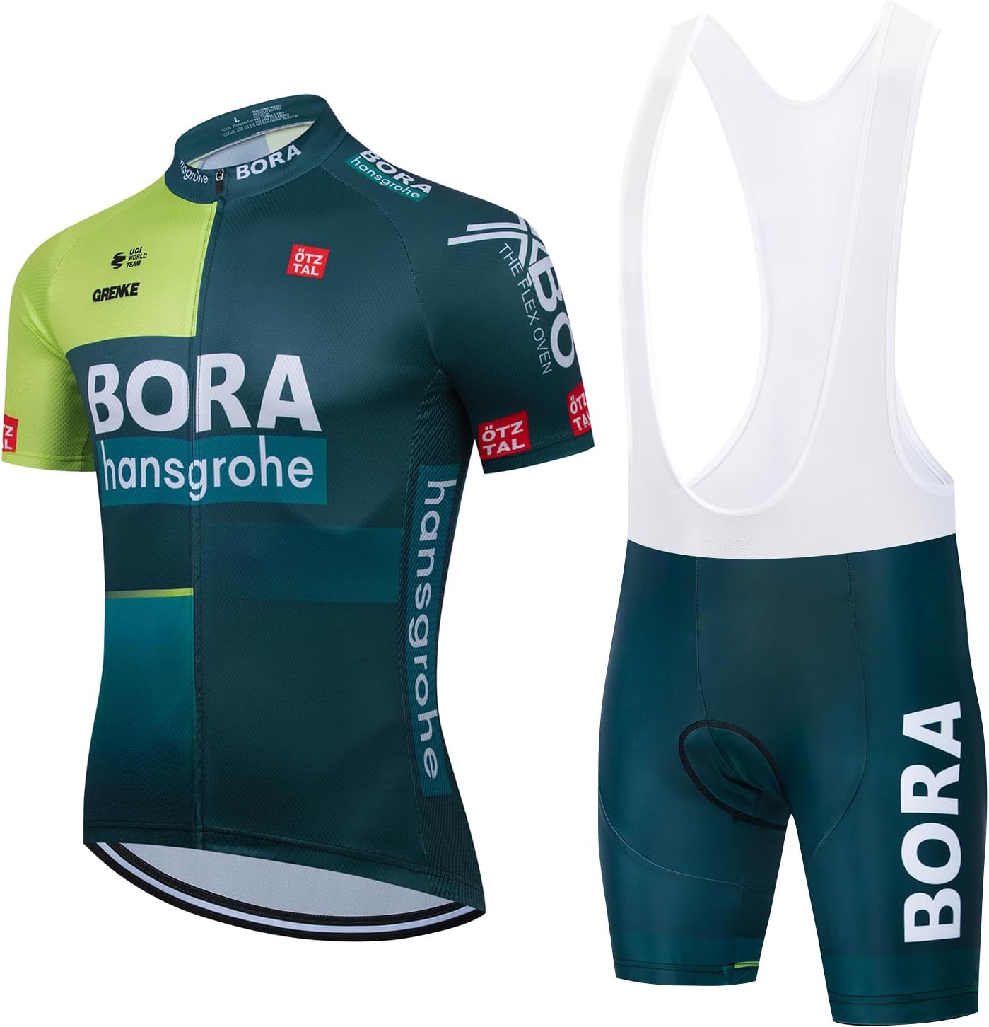 Cycling Jersey Men Set Bib Shorts Set Summer Mountain Bike Bicycle Suit Anti-UV Bicycle Team Racing Uniform Clothes