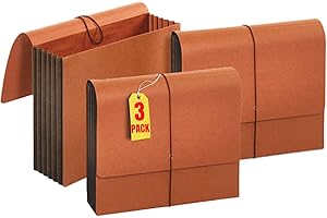 1InTheOffice Expanding Accordion File Wallet with Flap and Cord Closure