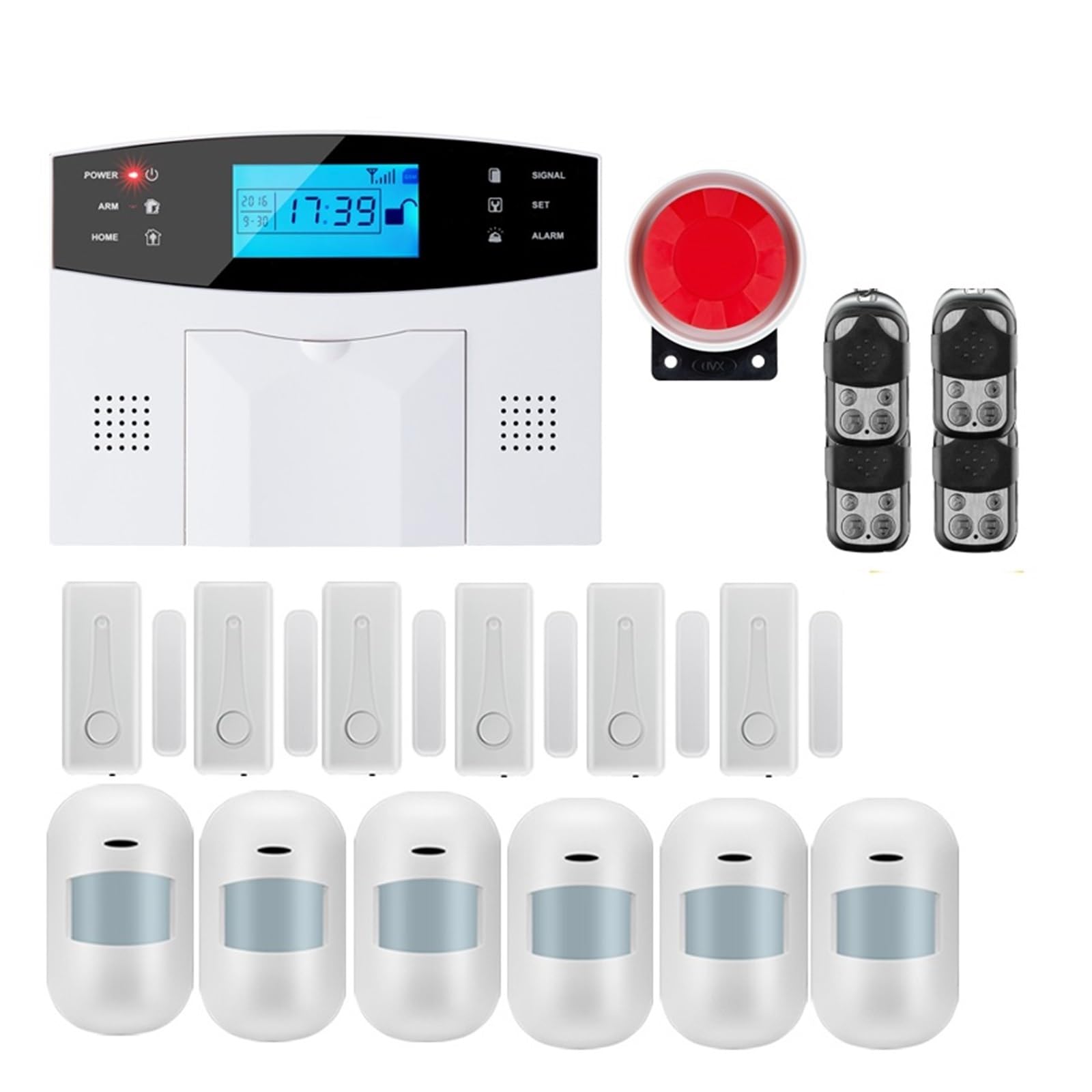 CUDTAPI GSM Home Burglar Security Alarm System 433MHz With Motion Sensor Detector Compatible