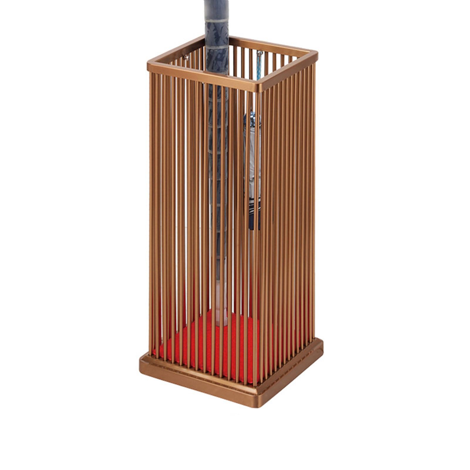 BHFPFZA Large Capacity Metal Umbrella Stand, Elegant Commercial Holder for Hotels & Lobbies, Space-Saving Design, Stylish Umbrella Storage Solution