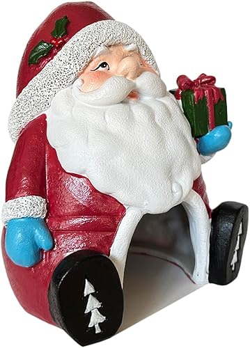 Miniatura 4 de SLOCME Decoraciones de Papá Noel para acuario - Decoración de paisaje navideño para pecera, crea un ambiente festivo