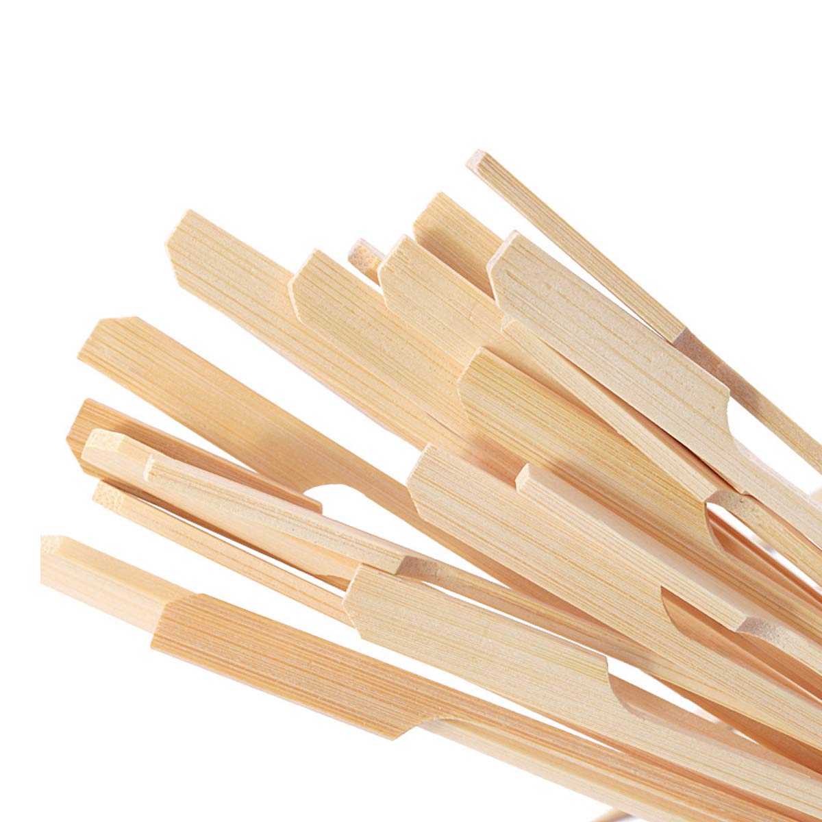 100 Pezzi Barbecue Spiedini di bambù, 12cm Spiedini di Legno Griglia Kebab Bastoncini, Feste Bastoncini di Legno per BBQ Cocktail Buffets Verdure Frutta Carne Hamburger