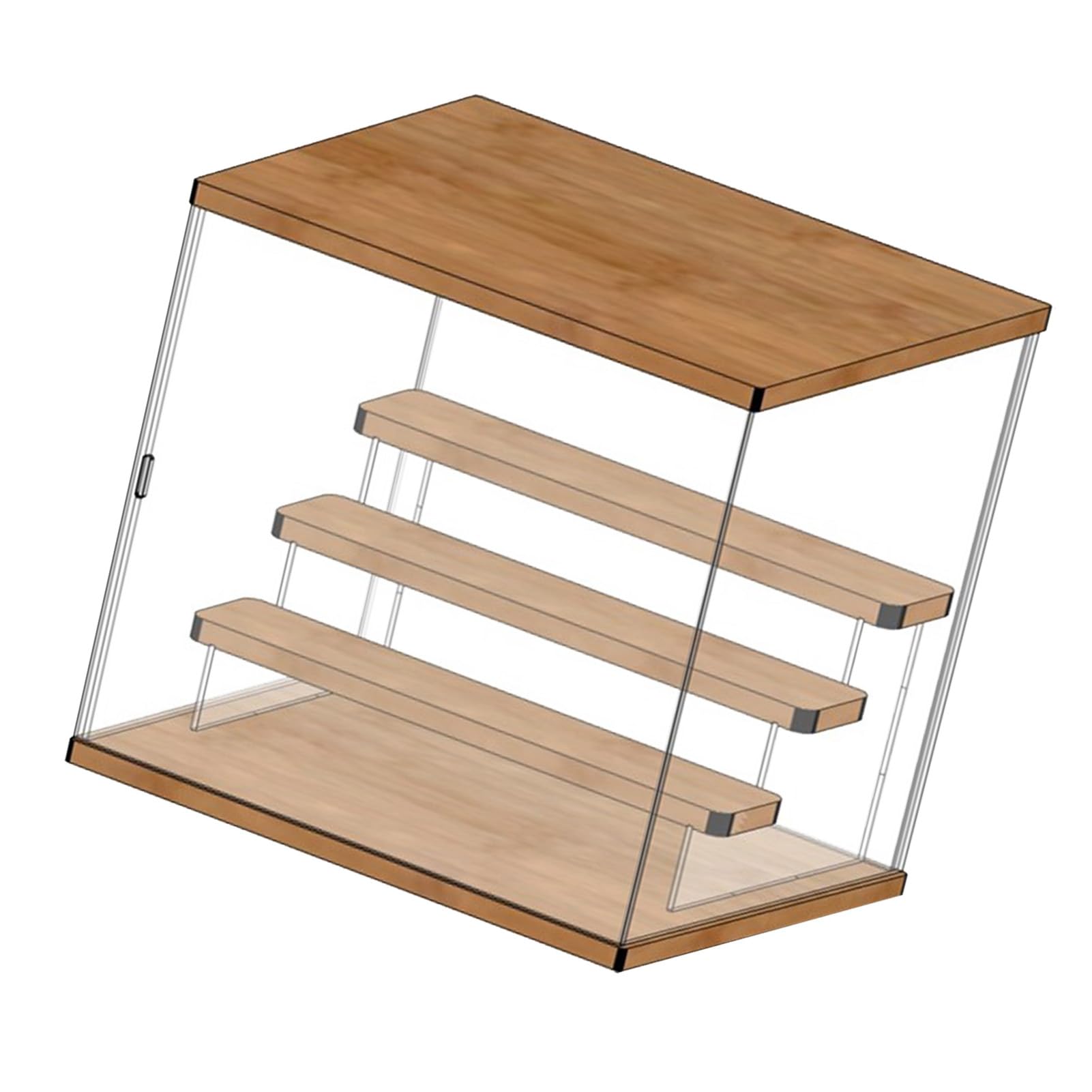 Zerodis Acrylic Action Figure Display Case, Portacompositi in Plastica (4