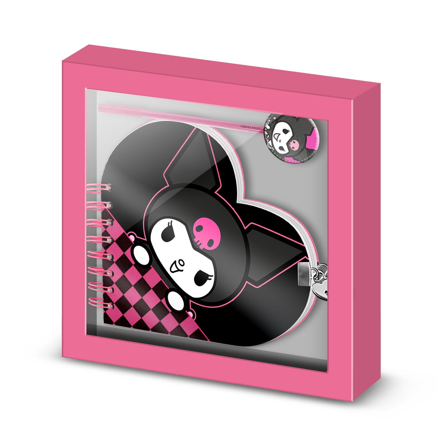 Karactermania Unisex Rose Agenda And Pen Hello Kitty Kuromi