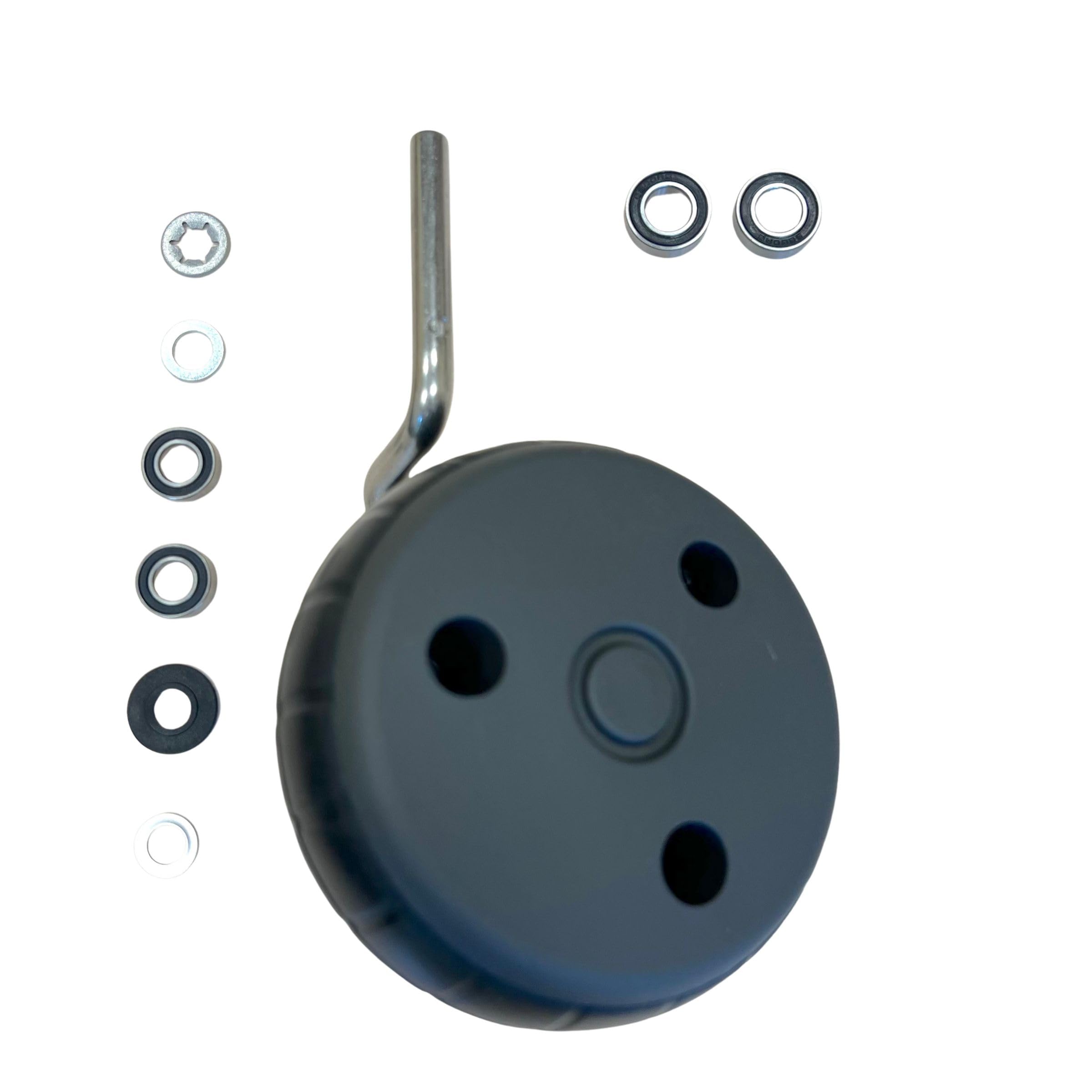 TIMBERA Kit roue avant pour tondeuse robot Gardena SILENO+ – 1× roue (axe de 6 mm) et 1× joint de boîtier – Modèles R100Li, R130Li, R160Li