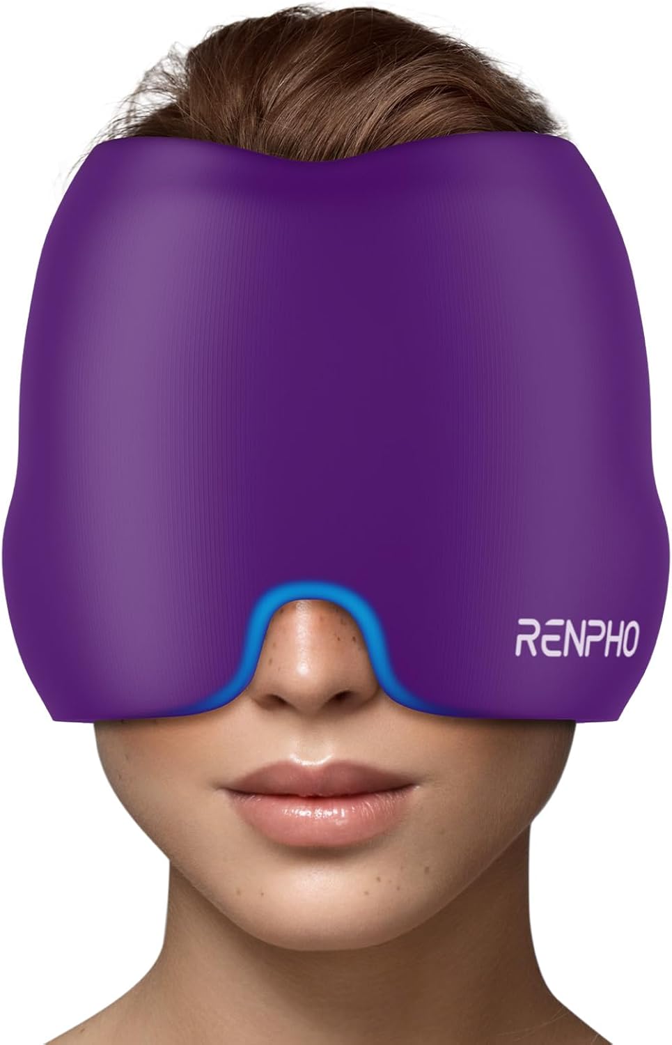 Upgraded Odorless Ice Head Wrap, Renpho Headache Relief Hat