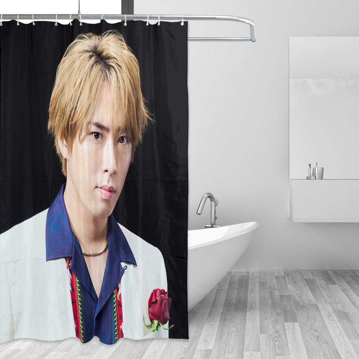 Amazon｜宮舘涼太 (6) シャワーカーテン 間仕切り カーテン バスルーム