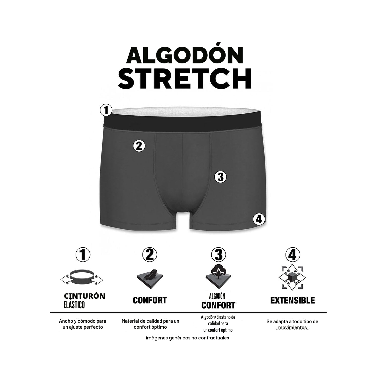 Pierre Cardin Underwear Pc/1/Bc/Pk4 Ropa Interior de Hombres Hombre (Pack de 4)