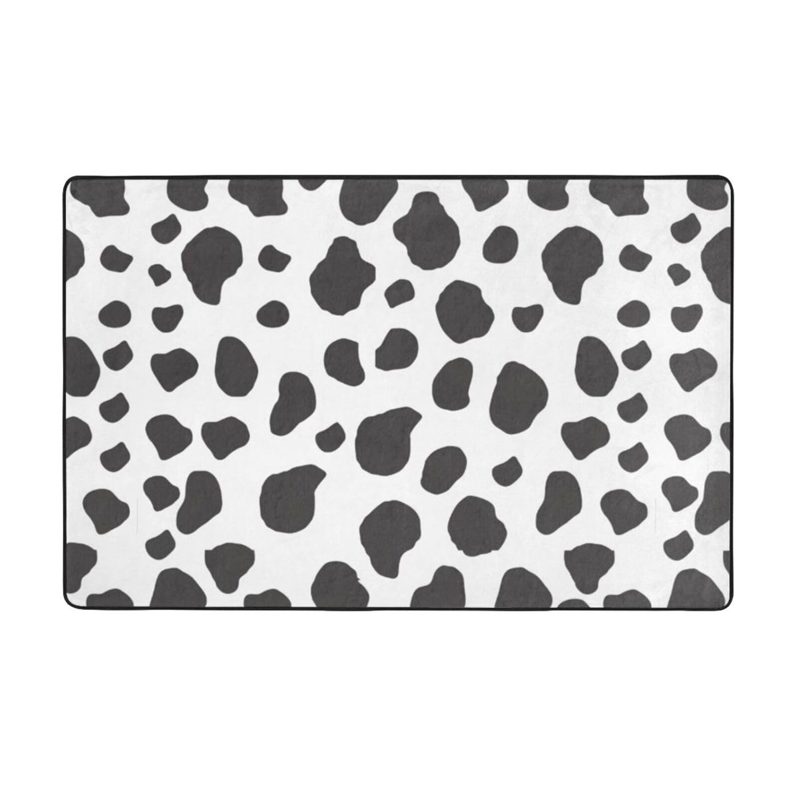 Tapis de salon motif vache 150x100 cm pour une chambre chaleureuse