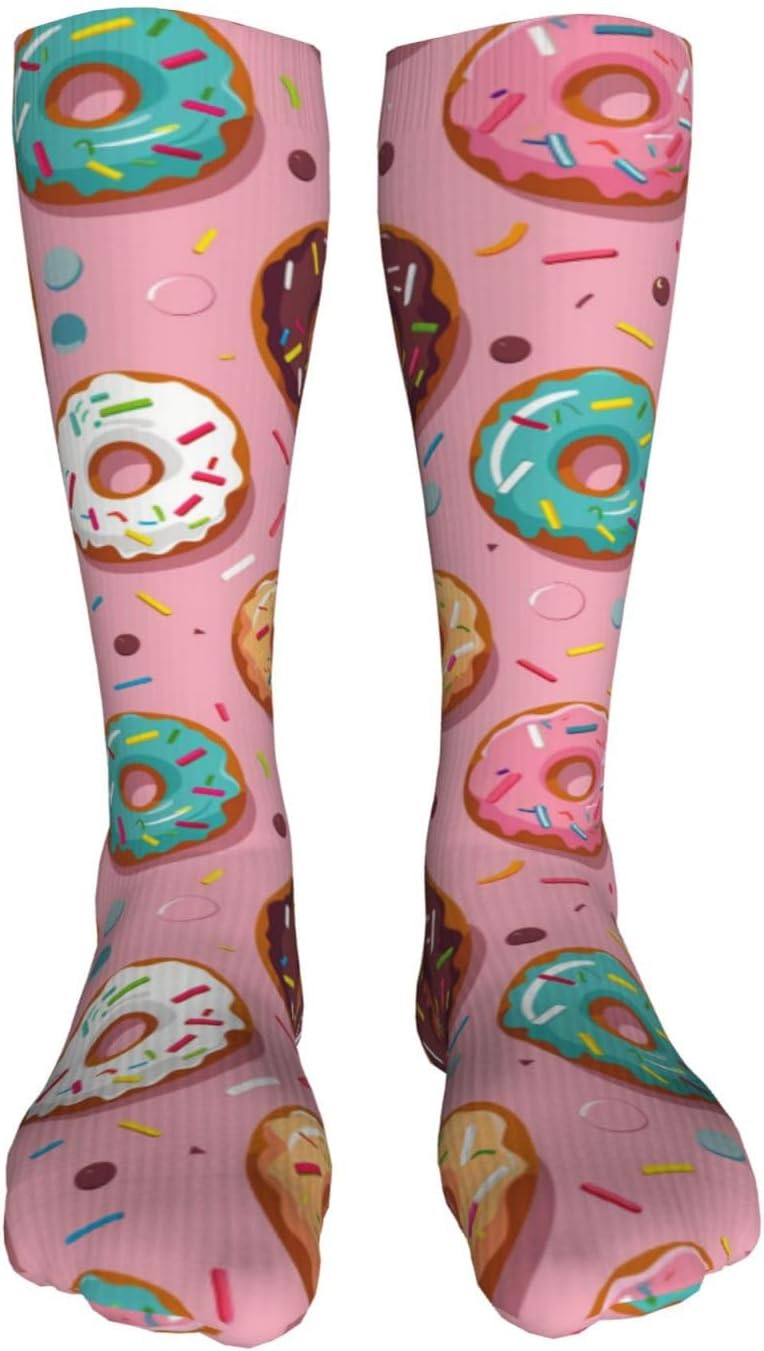 Kids Cozy Knee High Tube Compression Soccer Socks Novelty Athletic Long Socks for Child Girls Boys Youth 19.8in