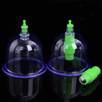 12 Cups Vacuum Cupping Sets Anti Cellulite Therapy Cans Back Massage Body Cup Suction Cups Healthy Care Jars with Pumping Gun