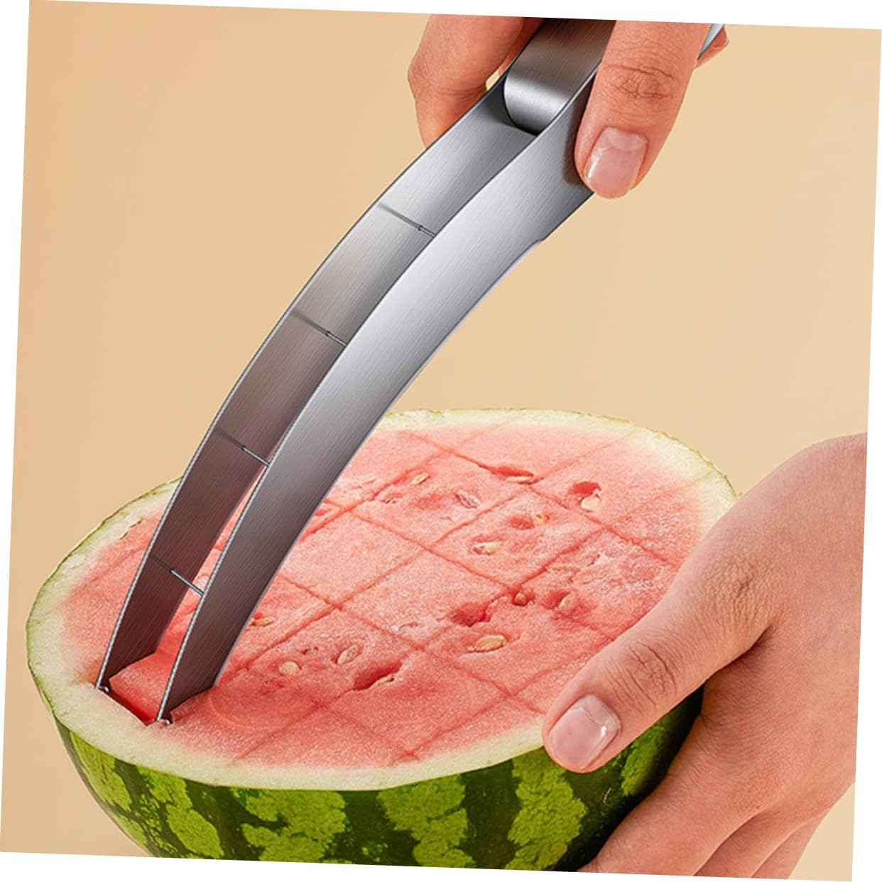 Ciieeo Stainless Steel Watermelon Slicer Cutter Tool for Fruits and Melons