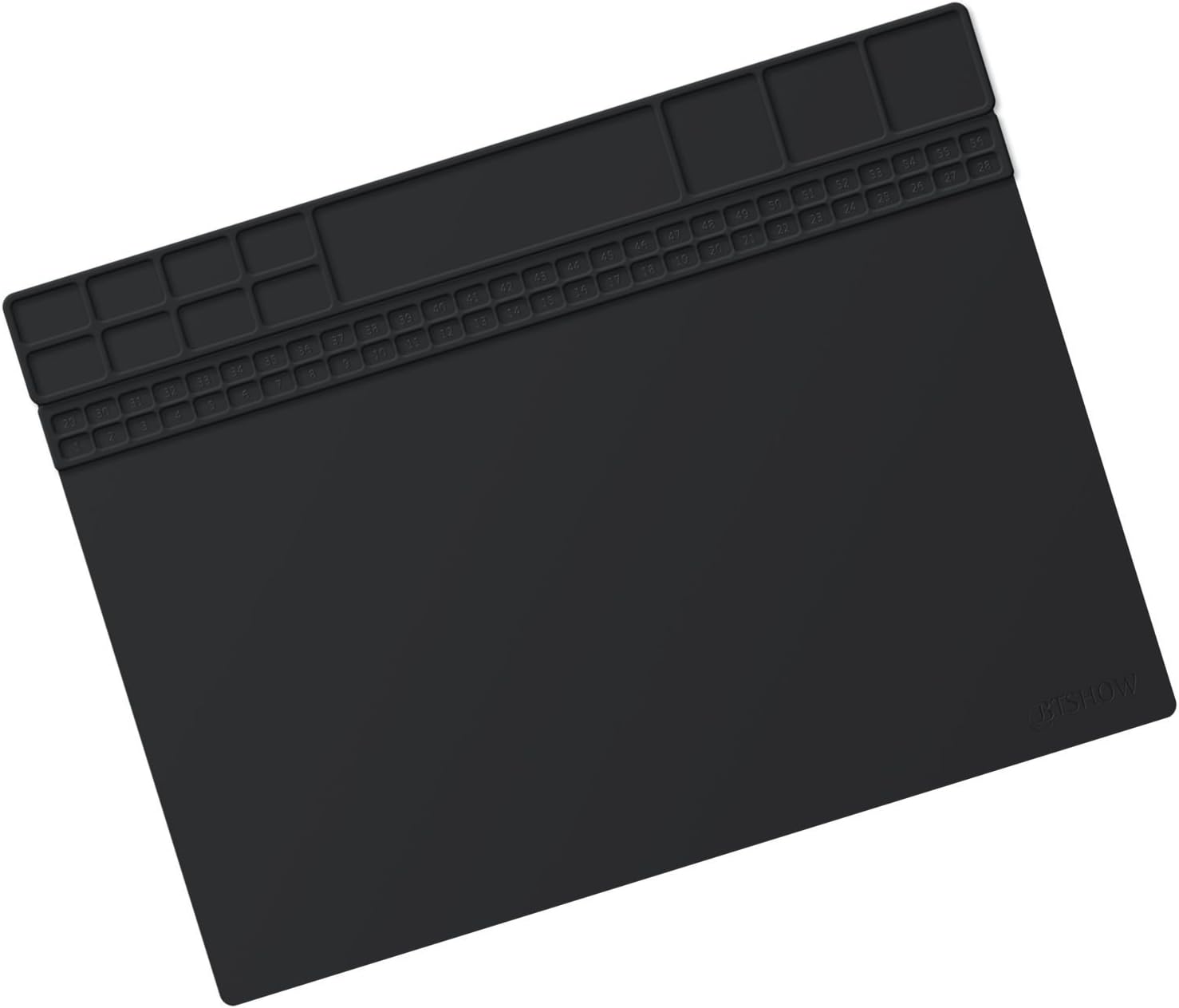 Soldering Mat, 15.7inch x 11.8inch Black Silicone Repair Mat, Heat