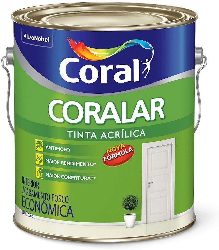 CORALAR ACRÍLICO MAIS DESEMPENHO PALHA 3,6L - CORAL