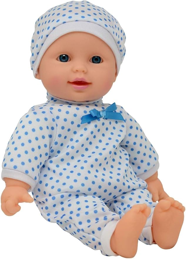 Muñeco bebé niño 11 pulgadas con chupete y caja miniatura 6