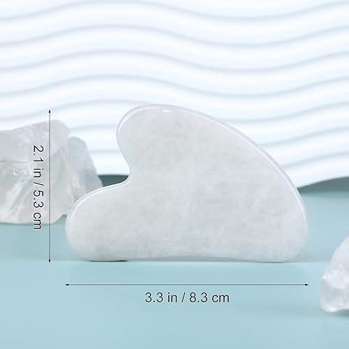 Vista 101 de rosenice Gua Sha Herramientas Faciales Natural Gua Sha Jade Piedra para el Cuidado de la Piel Facial Cuerpo para SPA