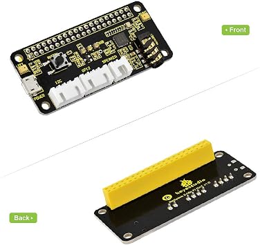 KEYESTUDIO ReSpeaker 2-Mic Pi HAT V1.0 for Raspberry Pi 4/4B, Raspberry Pi 3 3B+/2 2B