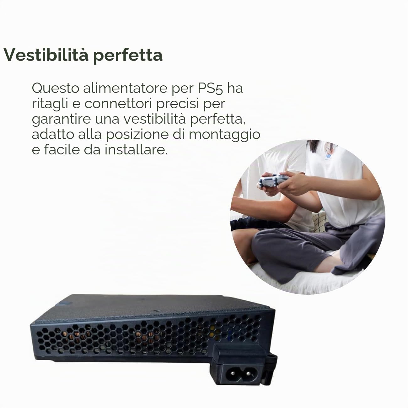 Adattatore di alimentazione per PS5 Slim ADP-400GR 100-127V/200-240V CFI-2000 Console Host Console Adattatore di alimentazione per PlayStation PS5 Slim Power Supply Accessori