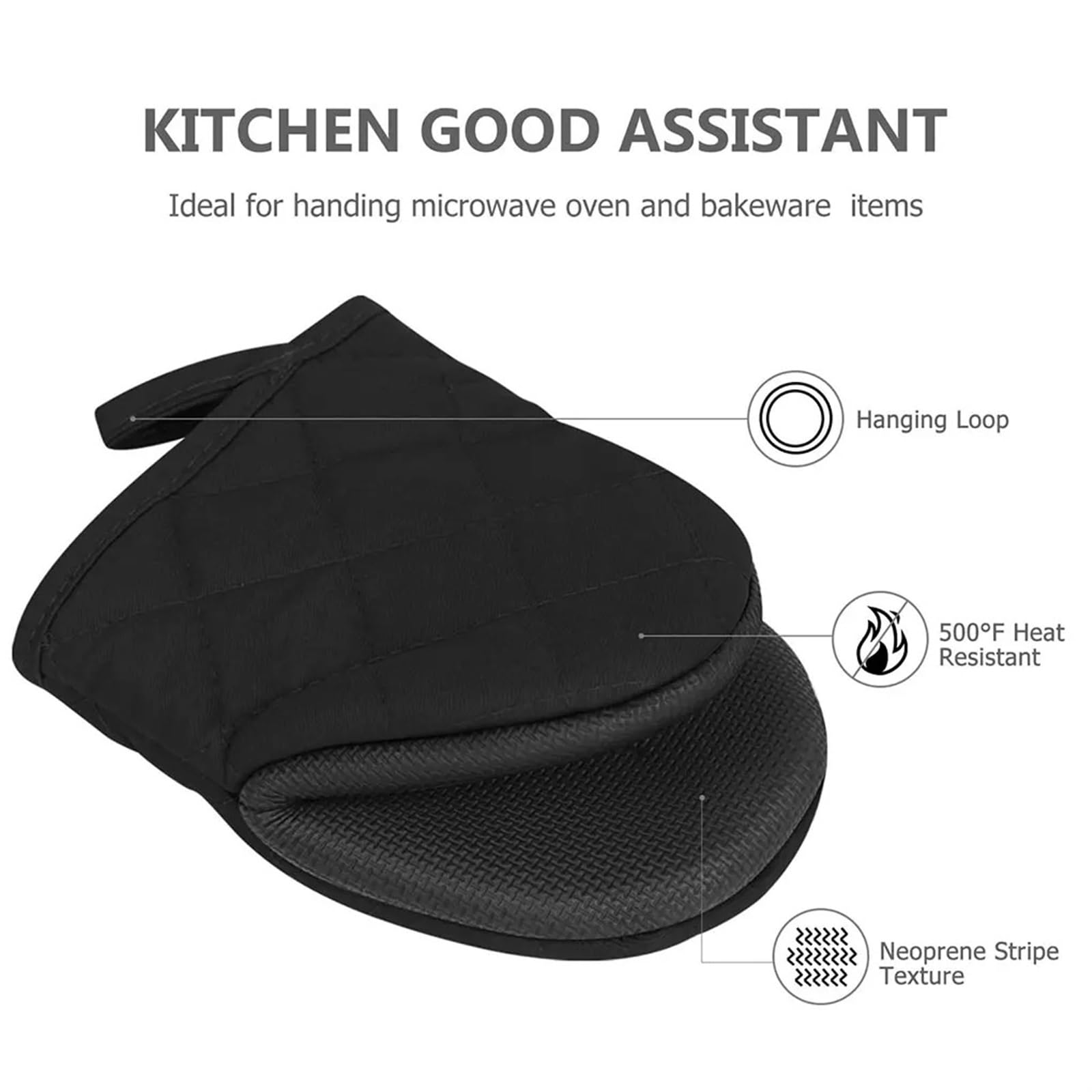 MRKU Guantes para Hornear, Guantes de Cocina Resistentes al Calor, Utensilios de Cocina para Todas Tus Aventuras culinarias.