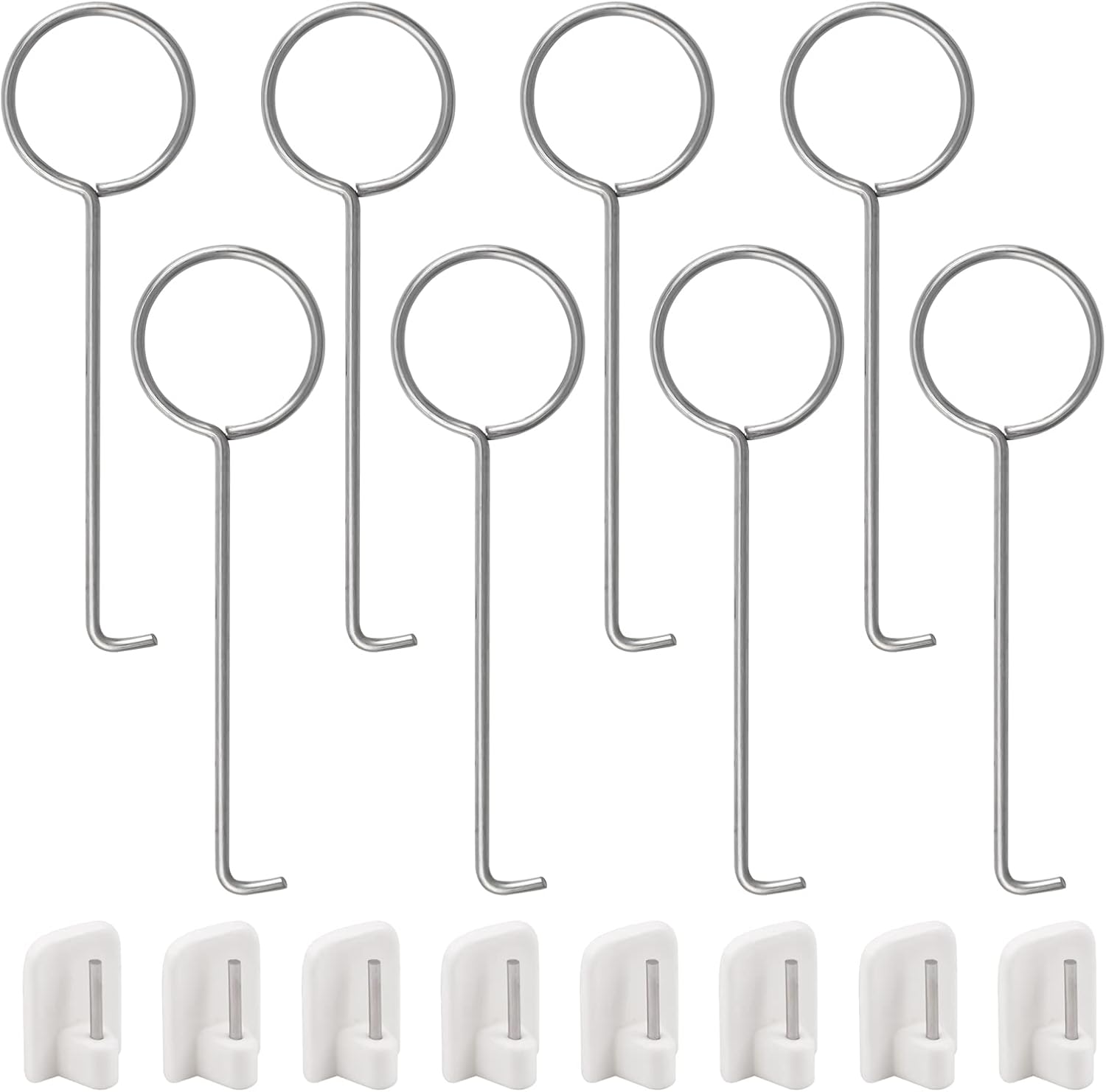 UFURMATE Drain Grid Puller, 8Pcs Steel Drain Key Lifting Hooks with