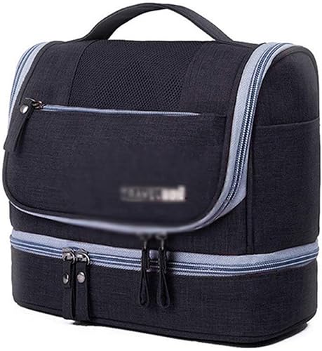 WALNUTA - Neceser de viaje colgante con gancho y asa bolsa de cosméticos impermeable para hombres y mujeres organizador de maquillaje