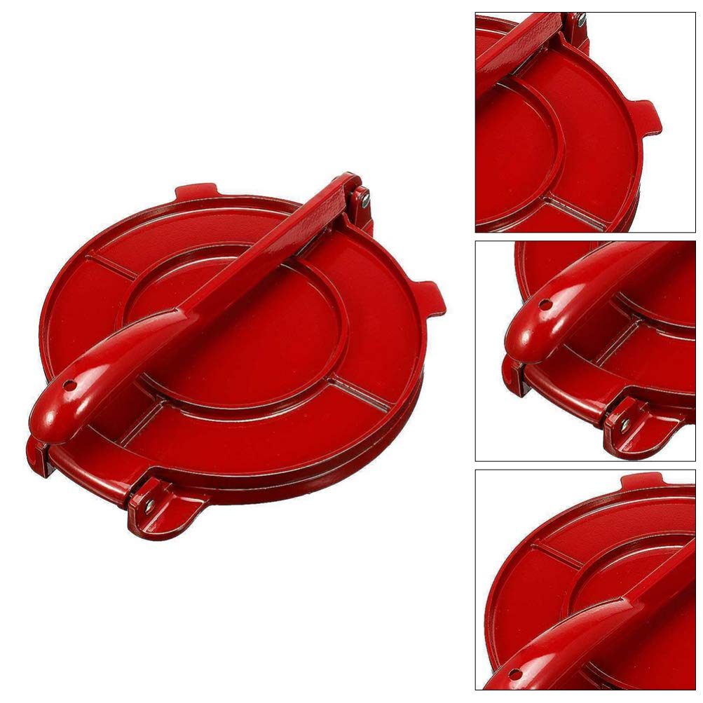 Hemoton Machine à tortilla en acier inoxydable antiadhésif pour tarte à tarte, pâte à tarte, machine à tarte, fournitures de cuisine pour pizza, tarte mexicaine, tarte à tarte, tarte
