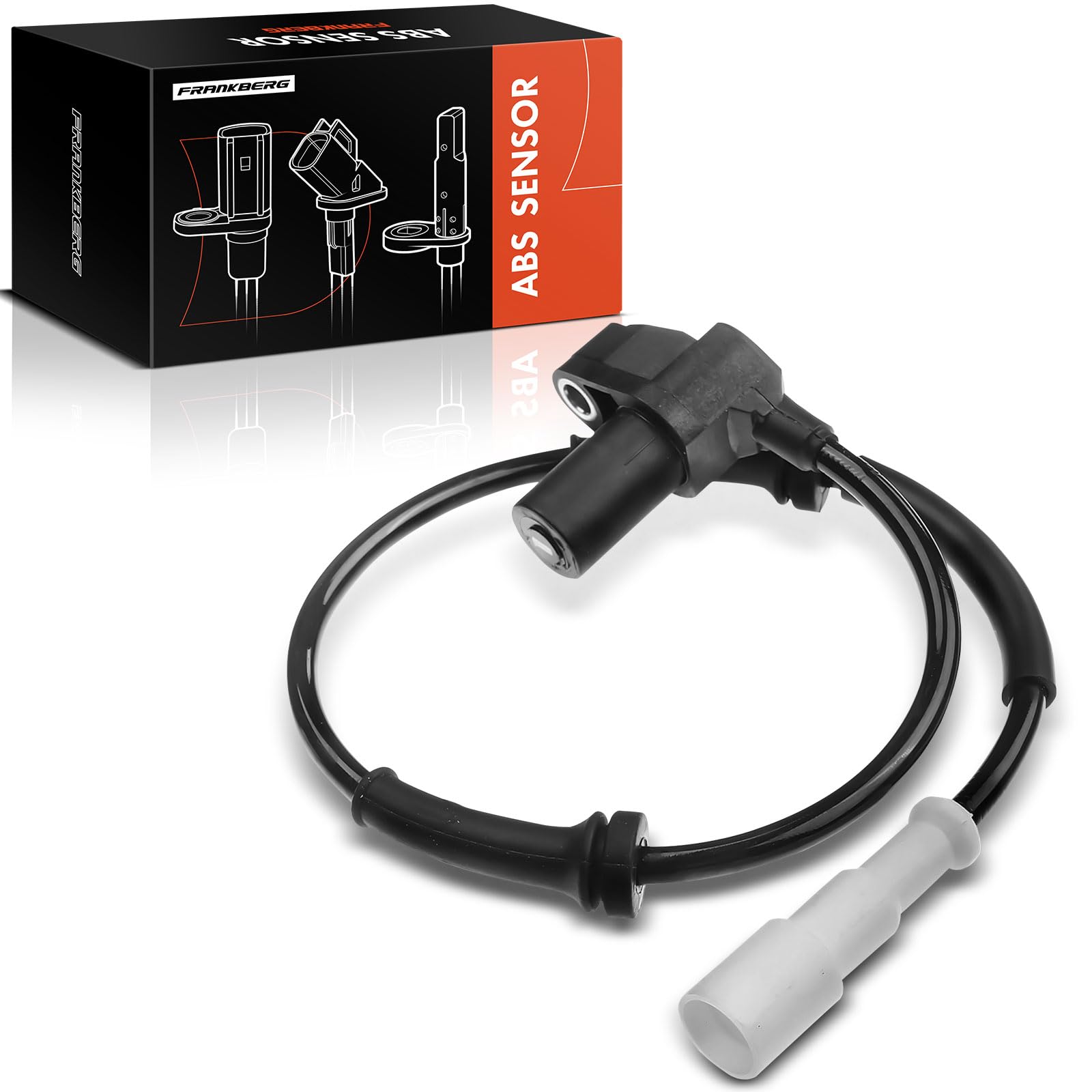 Frankberg Sensore Velocità Ruota ABS Sensore ABS Compatibile con Thalia I LB Clio II Furgone/Compatto SB0/1/2 Clio II BB CB Replace# 7700415681