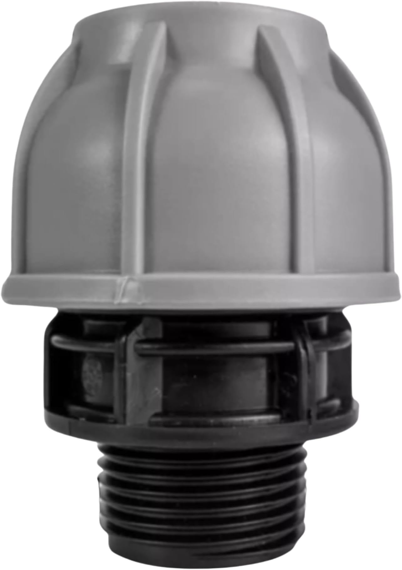 MYPURECORE MDPE Compression Fitting 20-50mm – Straight, Elbow, Tee, Stop End & Valve – BSP Threaded Water Pipe Connector – Leak-Proof Irrigation for Blue Pipe (Straight 50mm x 2" bspm)