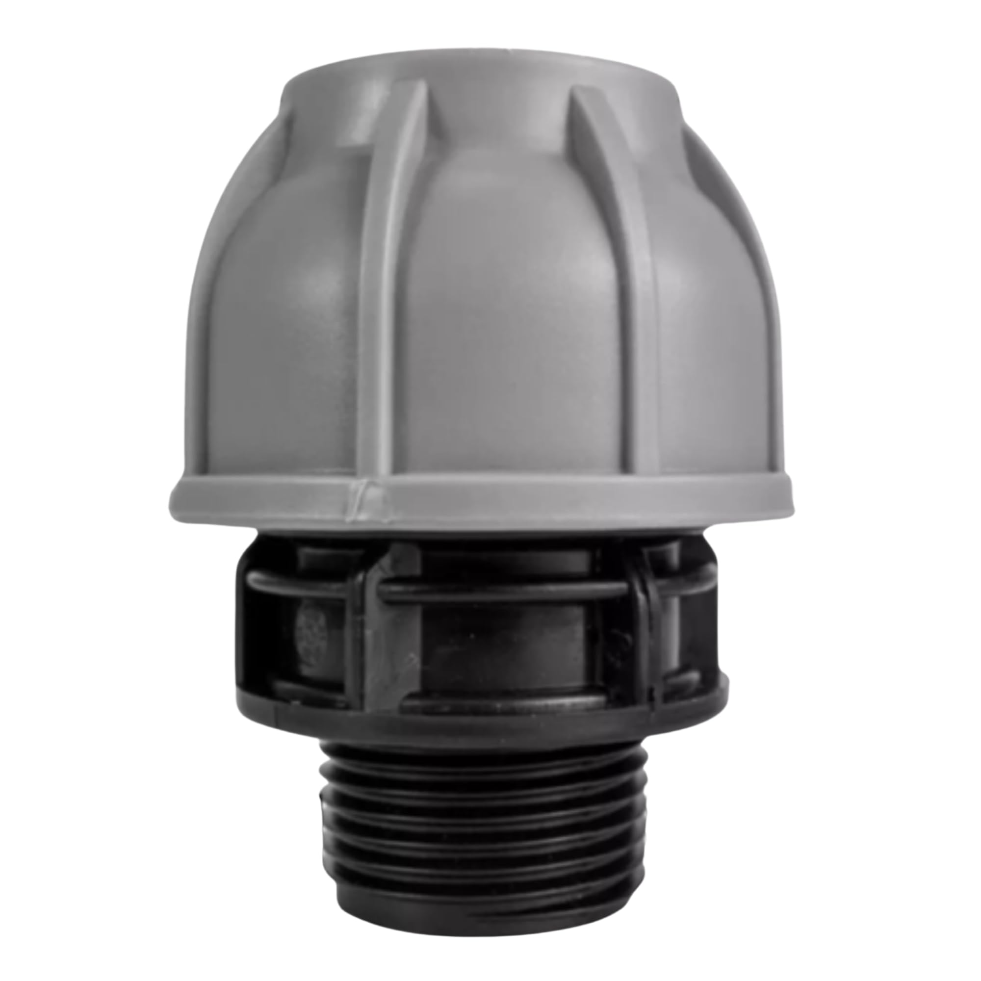 MYPURECORE MDPE Compression Fitting 20-50mm – Straight, Elbow, Tee, Stop End & Valve – BSP Threaded Water Pipe Connector – Leak-Proof Irrigation for Blue Pipe (Straight 50mm x 2" bspm)