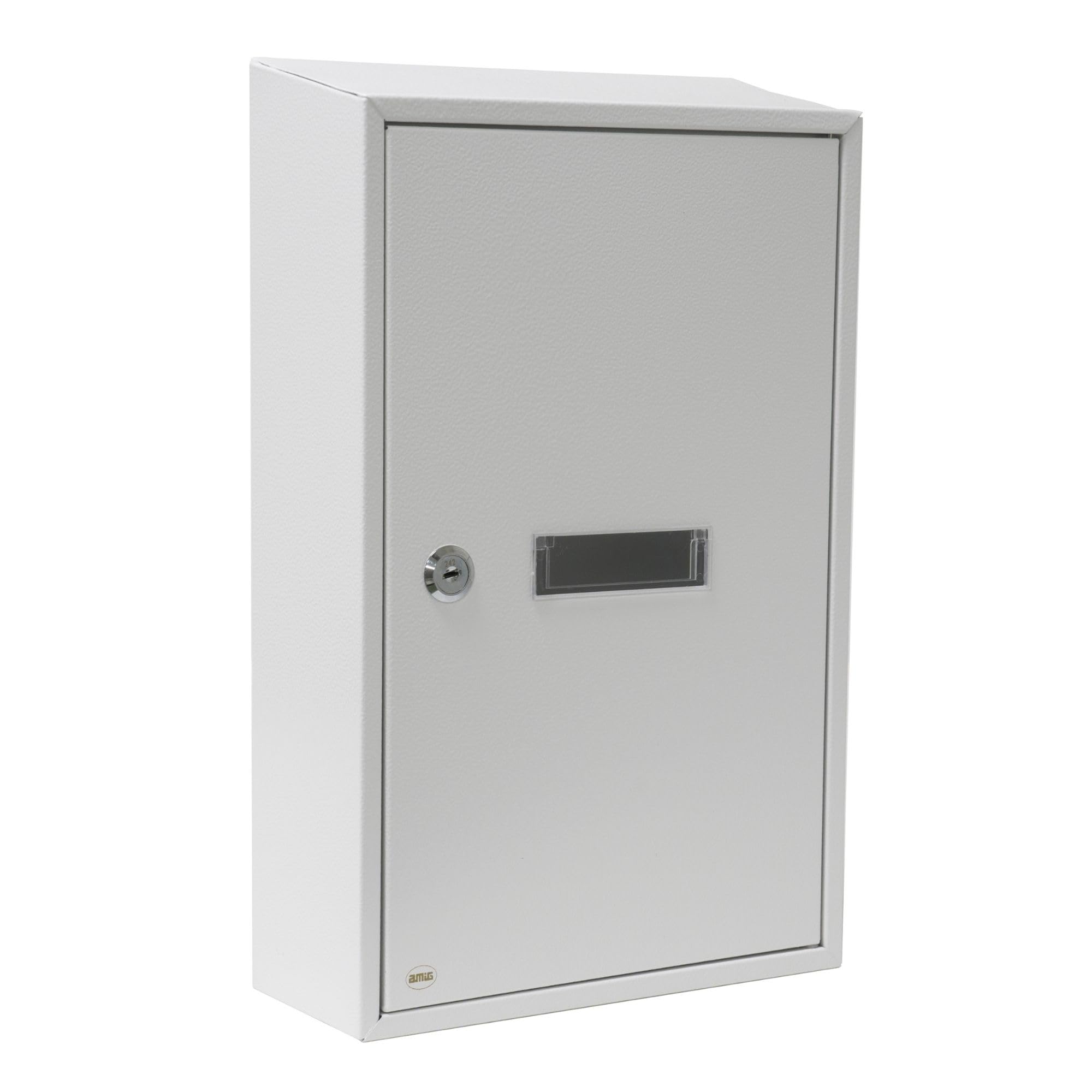 Amig - Collecteur de Lettres en Acier - Boîte aux Lettres Murale extérieure pour courrier - Design résistant et sécurisé - 360 x 260 x 80 mm - Acier - Finition Noire